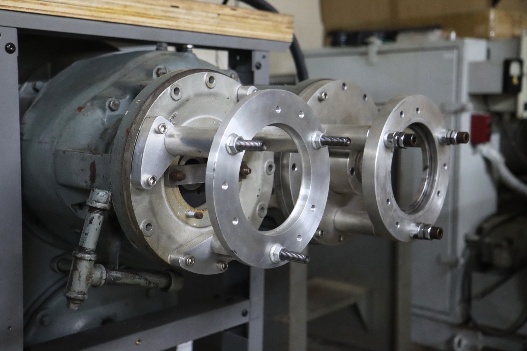 Aircraft component mounted on a test rig at Sunshine Air Repairs