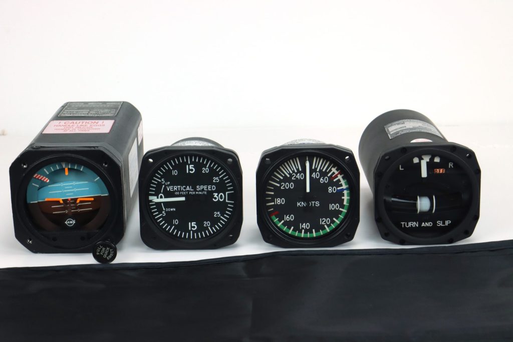 Aircraft flight instruments at Sunshine Air Repairs