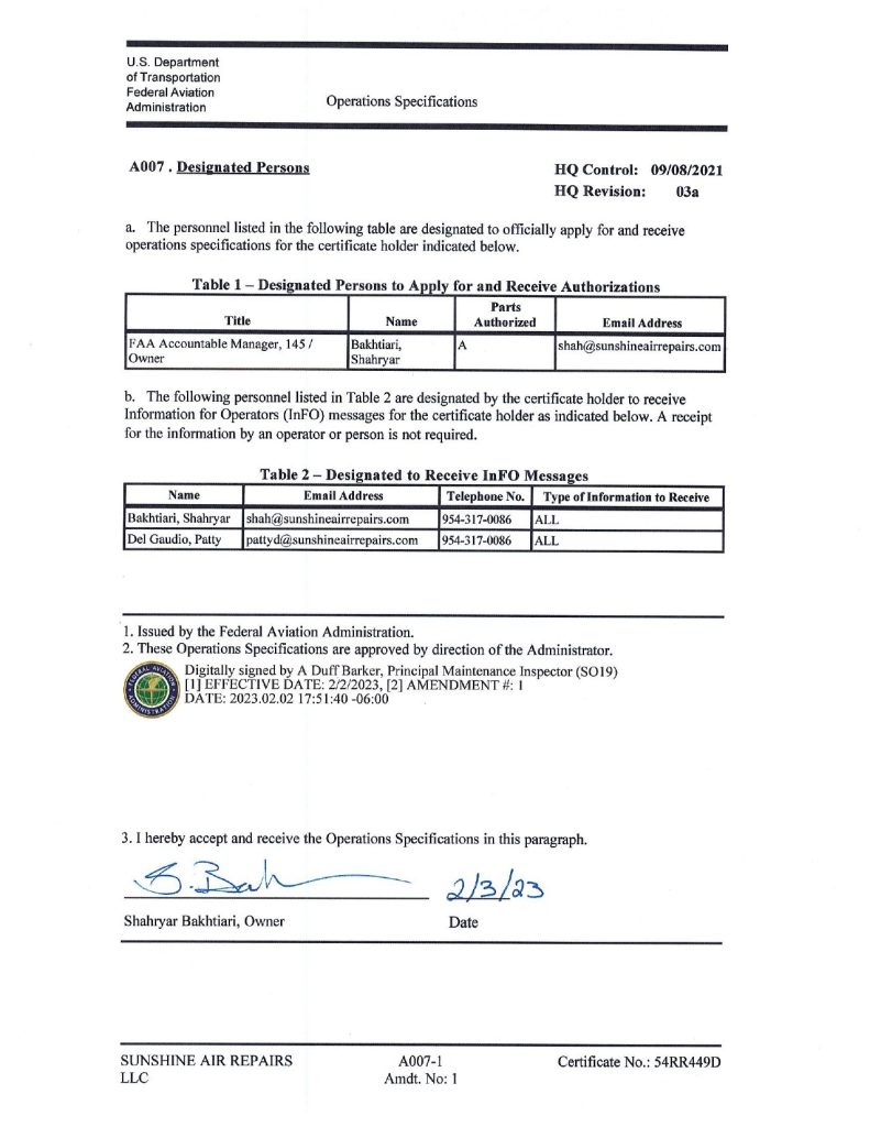Federal Aviation Administration document